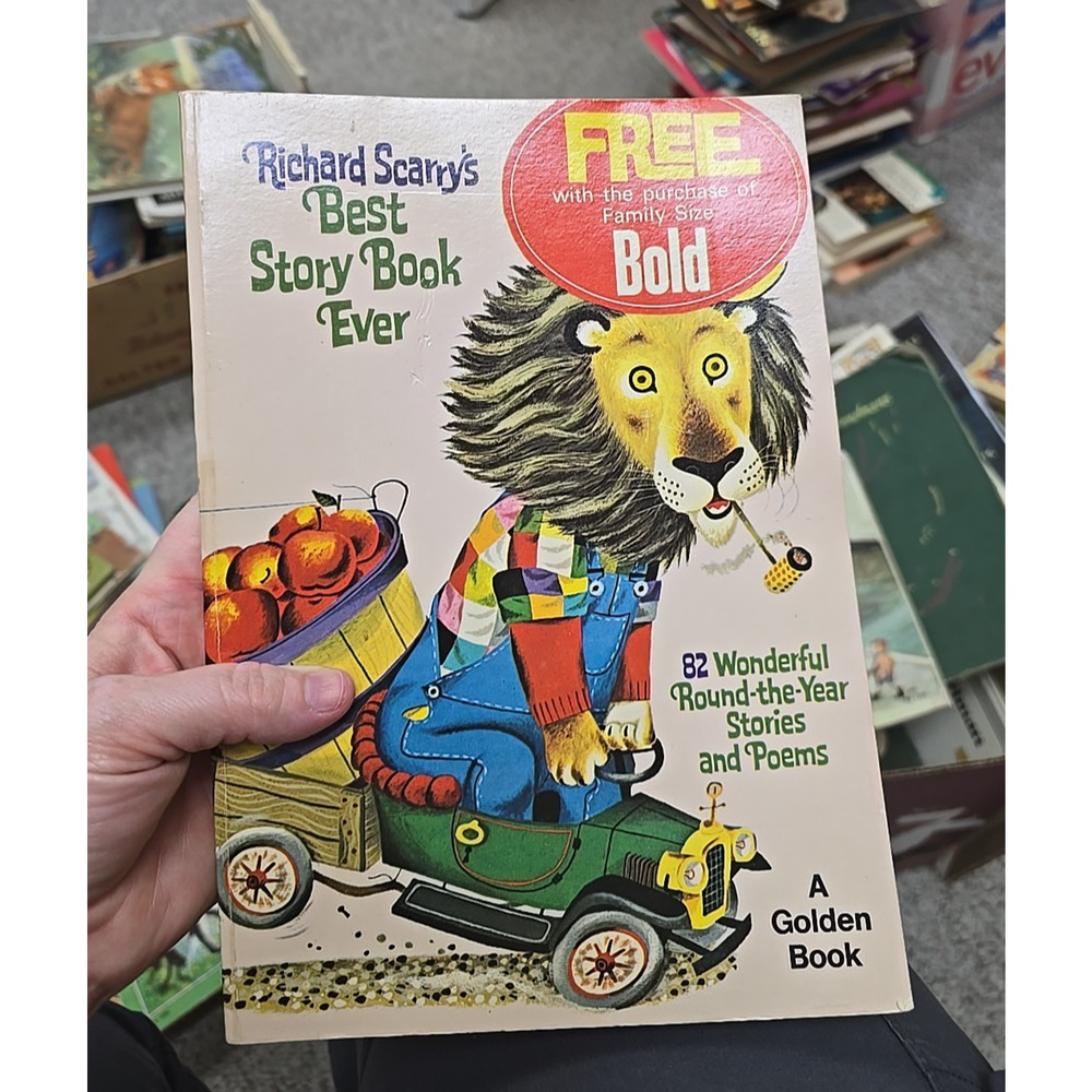 Vintage Best Story Book Ever by Richard Scarry Paperback‎ Children's Story Book